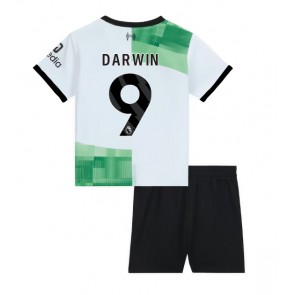 Liverpool Darwin Nunez #9 Dětské Venkovní dres komplet 2023-24 Krátký Rukáv (+ trenýrky)